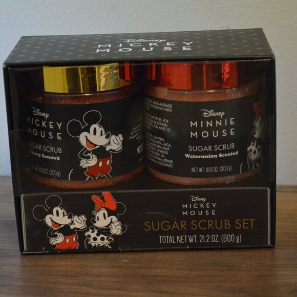 Disney Other - NIB RARE Disney Mickey Mouse Minnie Mouse Sugar Scrub Set Watermelon and Cherry